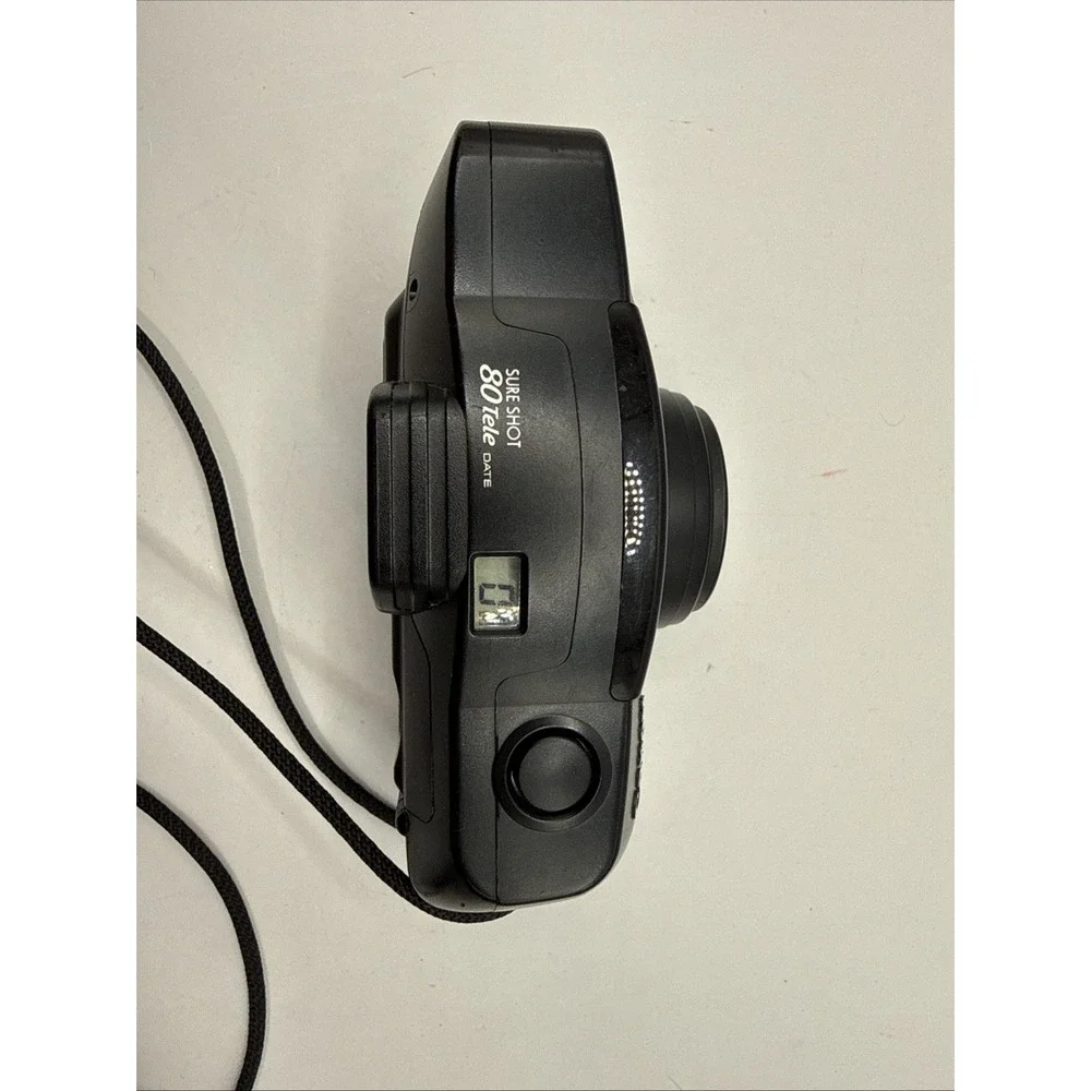 Canon Sure Shot 80 Tele SAF 35mm Point & Shoot Film Camera Works PLEASE READ